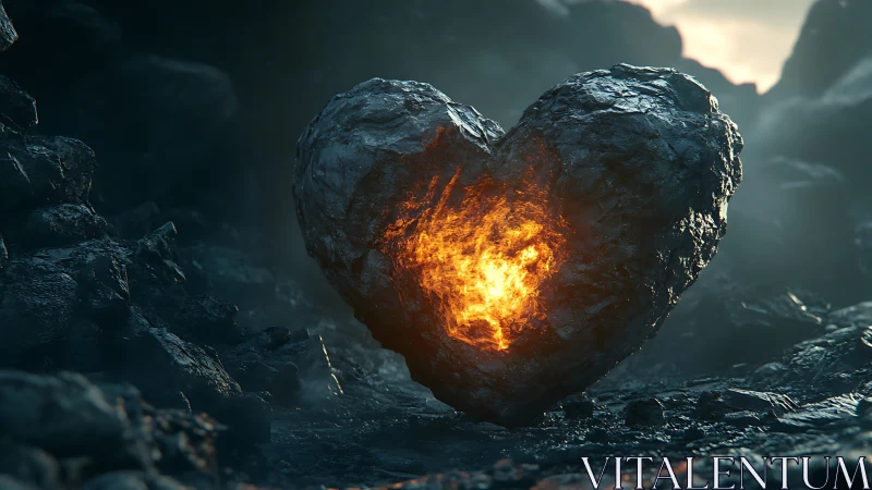 A Heart of Fire: Love Burning Within the Stone.