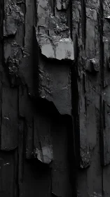 Nocturne cliff face of fractured obsidian and quiet glitter.