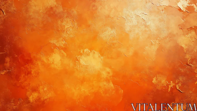 Molten sunrise drifts across a cracked, glowing canvas sky