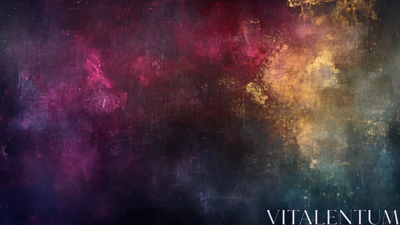 Rich cosmic colors gently melt into a dreamy painted night