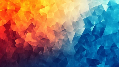 Prismatic tide where molten sunrise collides with iceblue sea.