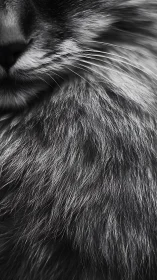 Felid Portrait: Textural Study of Feline Facial Features and Trichiasis.