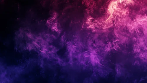Chromatic nebular turbulence in magenta to violet gradient field.