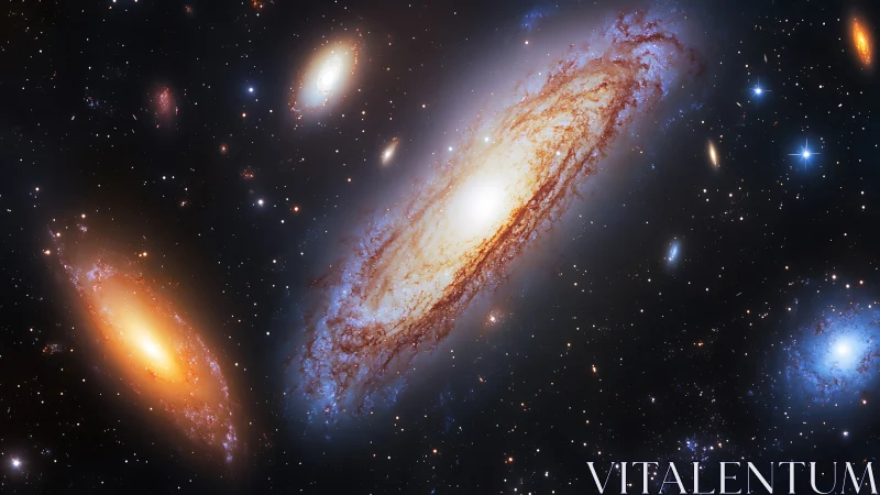 Galactic whirlpool caravan drifting through star-salted velvet.