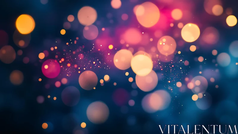 Colorful bokeh lights abstract background with dreamy vibrant tones.