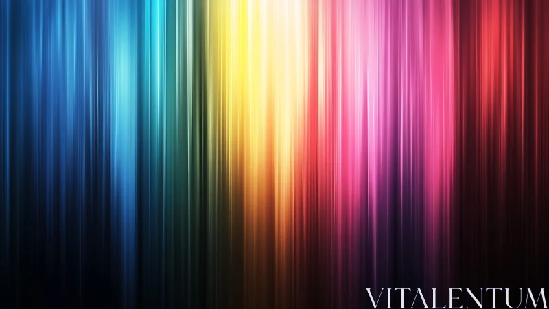 Vertical multispectral light streaks in luminous gradient field