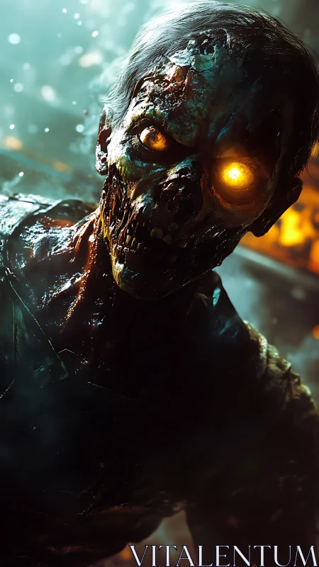 Ghostfire corpse leans forward, eyes burning like twin suns