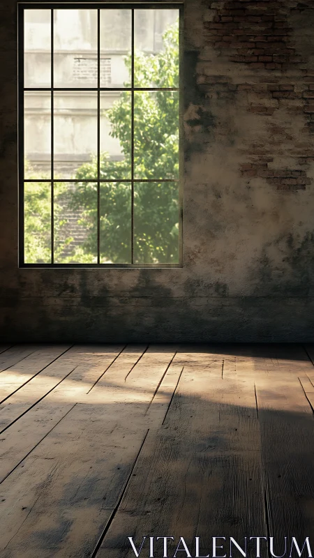 Sunlit warehouse corner dreaming of hidden gardens.
