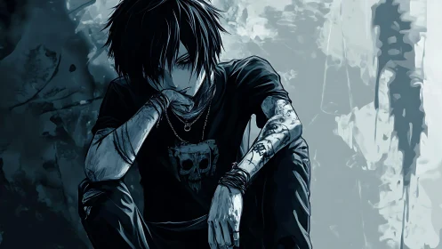 Ink-streaked loner carves quiet rebellion in smoky blues