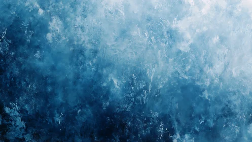Icy blue abstract texture with deep frozen gradient field.
