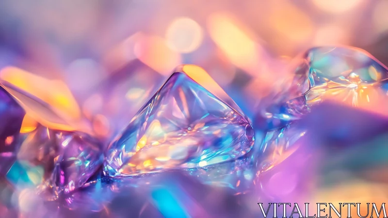 Prismatic crystal chorus under cotton-candy nebula light.