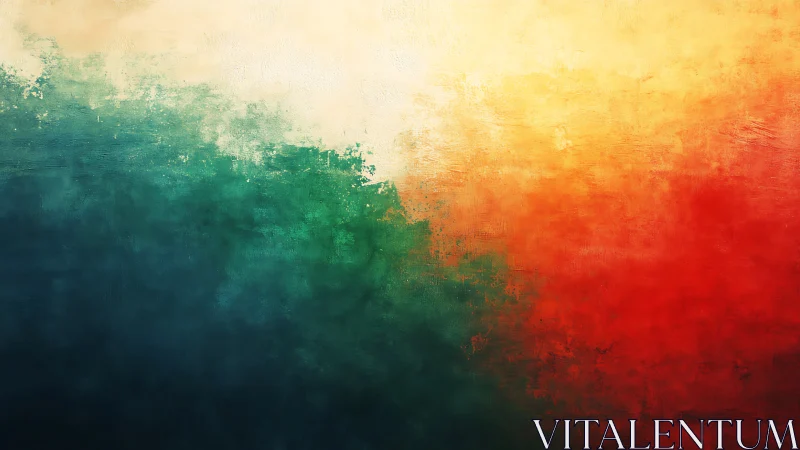 Triadic color field gradient with textured abstract depth