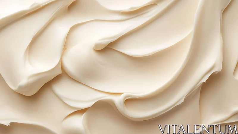 Smooth Creamy Texture Close-Up in Minimalist Abstract Style.