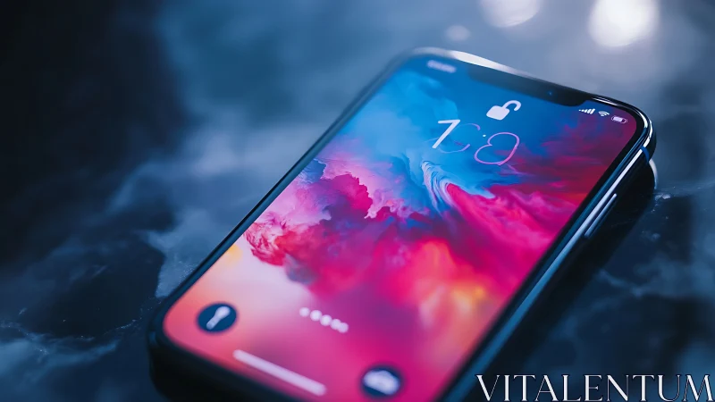 Liquid Dreams Dance Across Glass: Smartphone's Chromatic Emotion