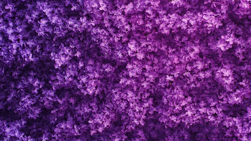 Lilac flower carpet forms dense violet gradient field.