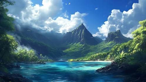 Where Emerald Mountains Plunge Into Turquoise Dreams Below