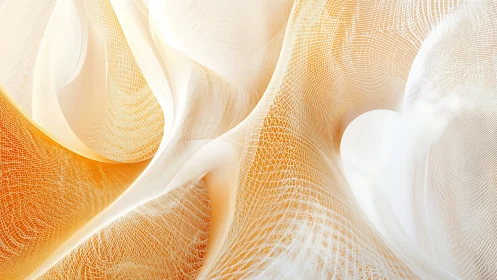 Parametric mesh drapery forms with volumetric light diffusion