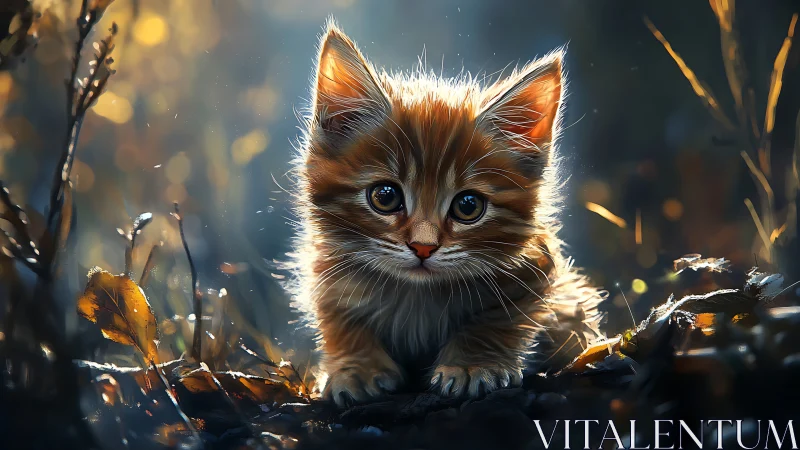 Meet This Adorable Fluffy Kitten in Magical Golden Light