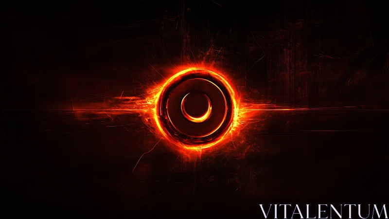 Plasma-ignited concentric vortex emblem in digital eclipse mode.