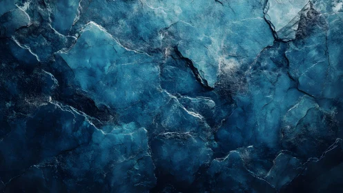 Abstract blue cracked stone texture background with natural details.