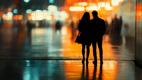 Two Souls Connect Under Glowing Urban Lights