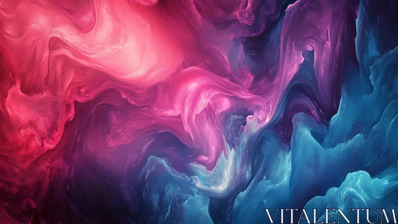 Vivid nebula swirls merge pink, purple, and cyan currents