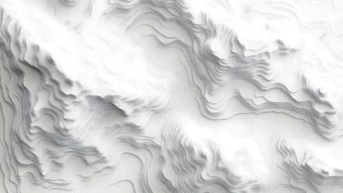 Contour lines form abstract layered topographic surface