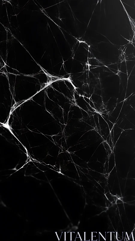 High-contrast cobweb filaments form an abstract spatial network