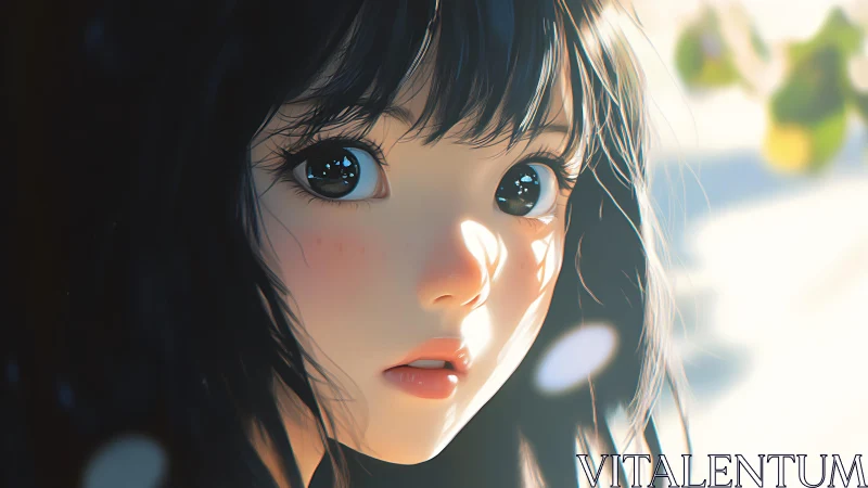 High-detail anime portrait with volumetric light and soft bokeh rendering