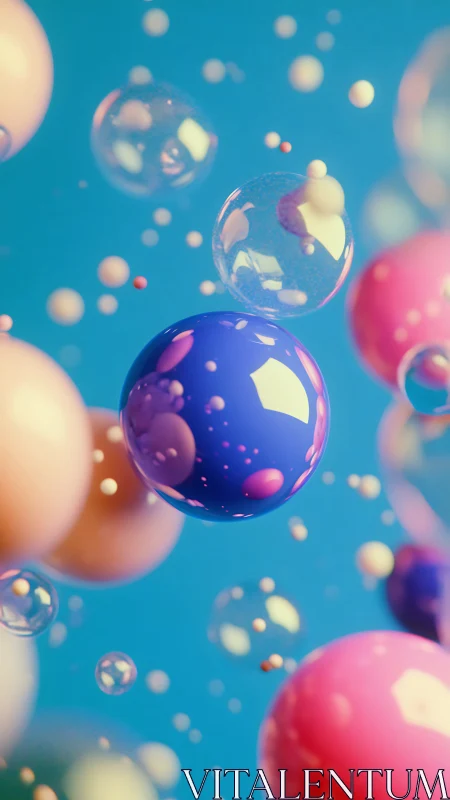 Chromatic microbubble swarm in shallow-depth 3D field.