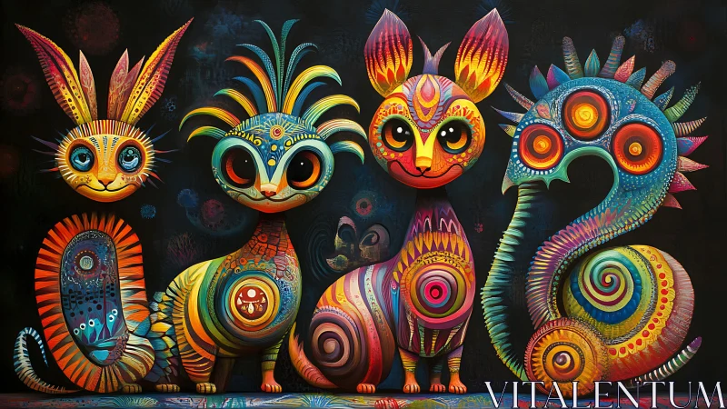 Ornamental Creatures: Surreal Folk Art Animal Parade.