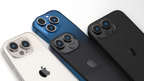 Apple iPhone Pro Triple Lens Camera Module Arrangement Technical Showcase