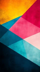 Chromatic geometric planes with textured gradient intersections.