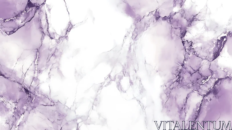 Purple and white marble texture shows diffuse veining patterns