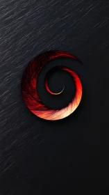 Ember Spiral on Midnight Stone, a Quiet Solar Whirlwind.