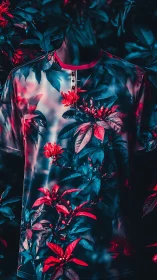 Chromatic Floral Overlay: Botanical Pattern Projection Analysis.