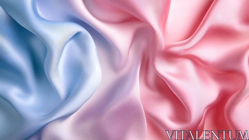 Soft pastel satin folds create swirling abstract surface