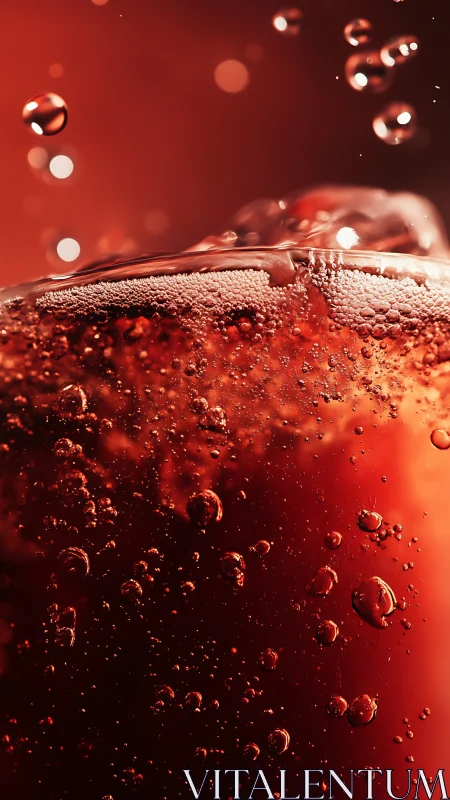 Carbonated Beverage Macro: Effervescence Dynamics in Warm Illumination