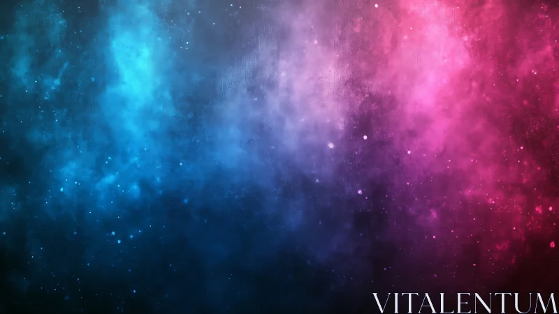 Bicolor nebula gradient unifies cyan and magenta cosmic haze