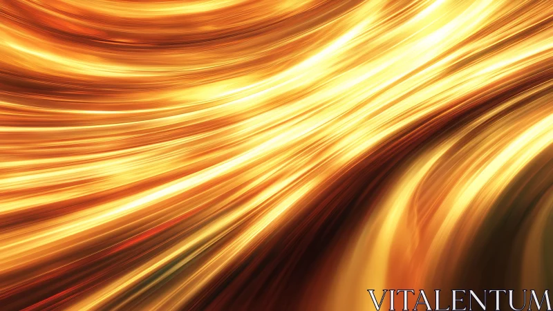 Golden light streams flow in dynamic abstract motion design.