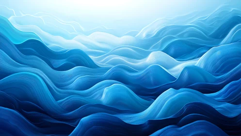 Velvet Tidal Ridges in Electric Blue Whisper Motion.