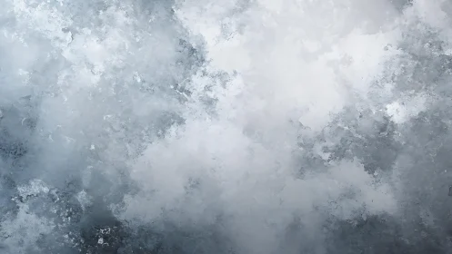 Frosted Ice Texture with Cool Blue and Grey Abstract Style.