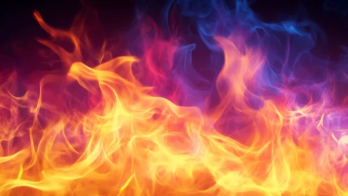 Dancing Flames: Nature's Fiery Light Show.