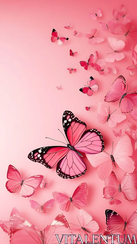 Pink butterfly daydream where gentle wings feel weightless.
