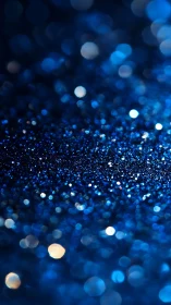 Star-dusted sapphire bokeh quietly mimics a midnight galaxy