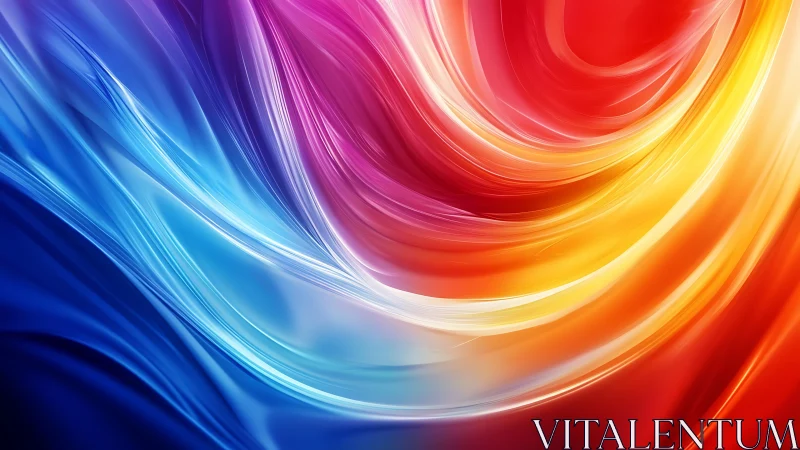 Swirling tricolor energy ribbons in luminous motion design.