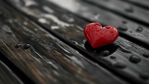 Crimson Heart Form With Hydrophobic Microstructure.