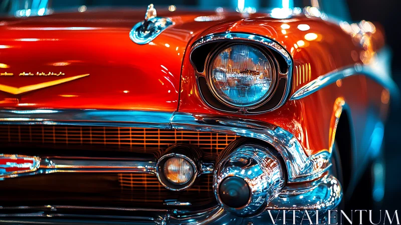 Chrome dreams ignite on a blazing retro boulevard of light.