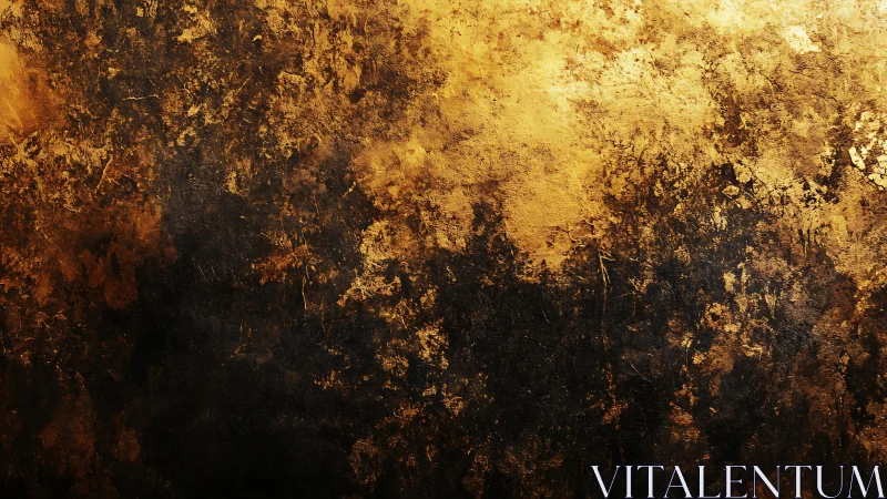 Molten dusk patina where burnt umber kisses molten gold.