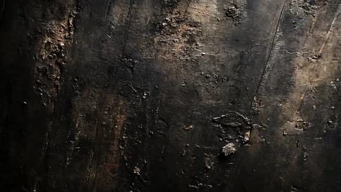 Burnt concrete wall texture with dark earthy patina details.